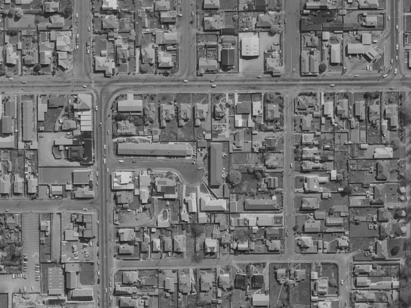 12 Siddal Place from the air, 1970-1974