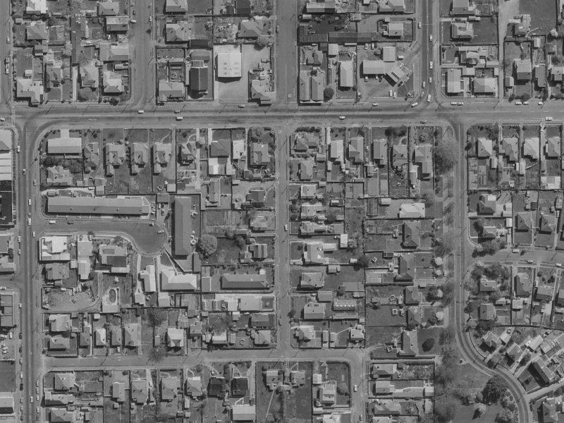 16-20 Tweed Street from the air, 1970-1974