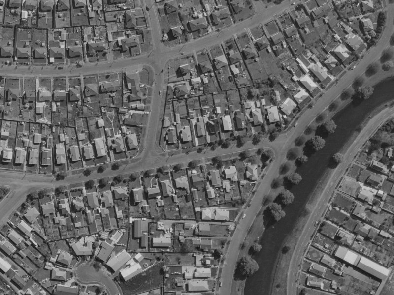 65 Morris Street from the air, 1970-1974