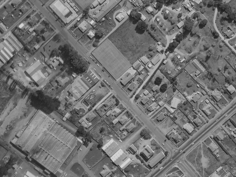 117 Shortland Street from the air, 1970-1974