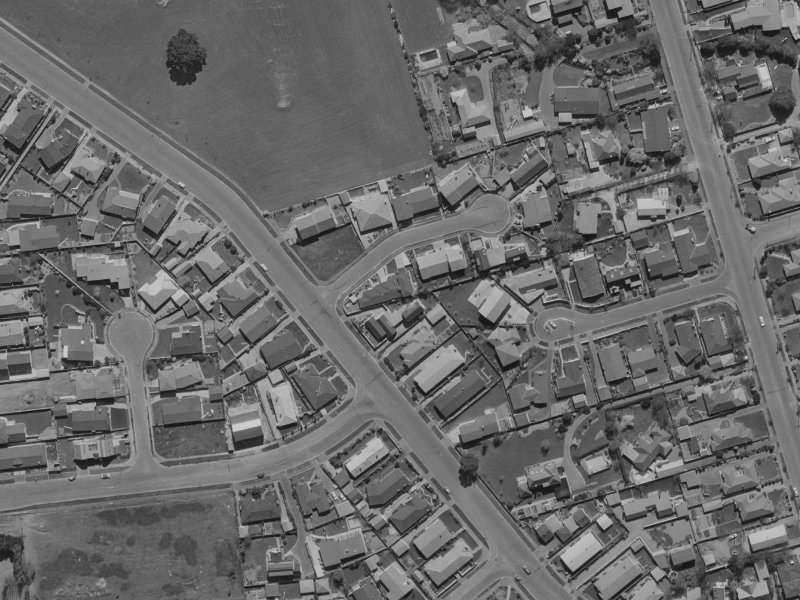 36B Maidstone Road from the air, 1970-1974