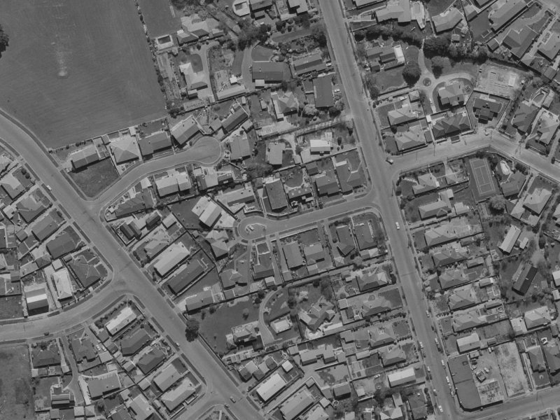 Moorpark Place from the air, 1970-1974