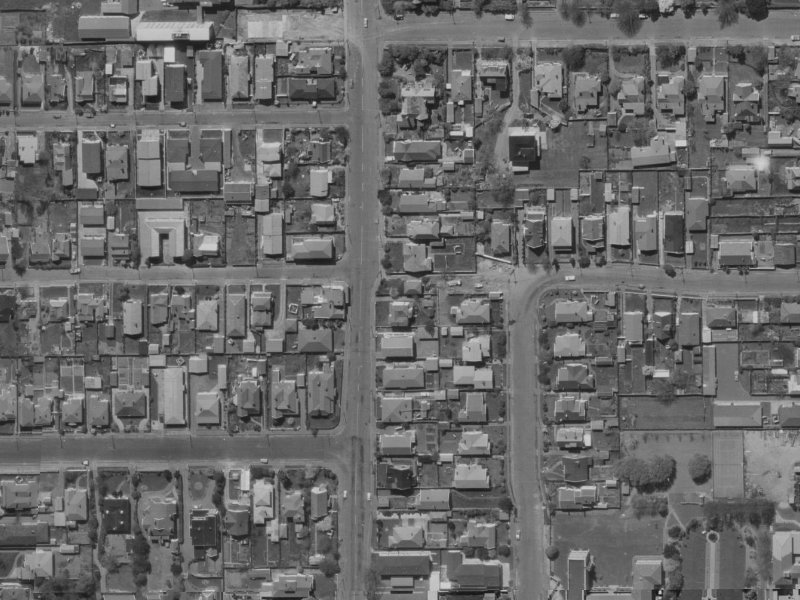 54 Springfield Road from the air, 1970-1974