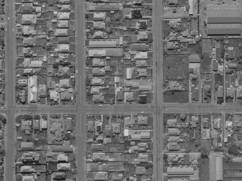 81 Purchas Street from the air, 1970-1974