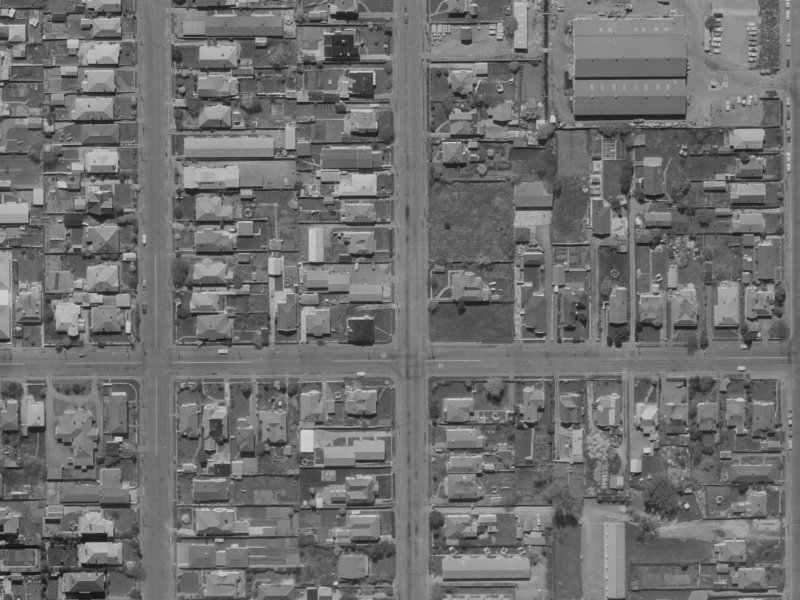 105 Purchas Street from the air, 1970-1974