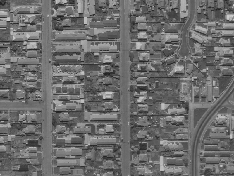 49A Champion Street from the air, 1970-1974