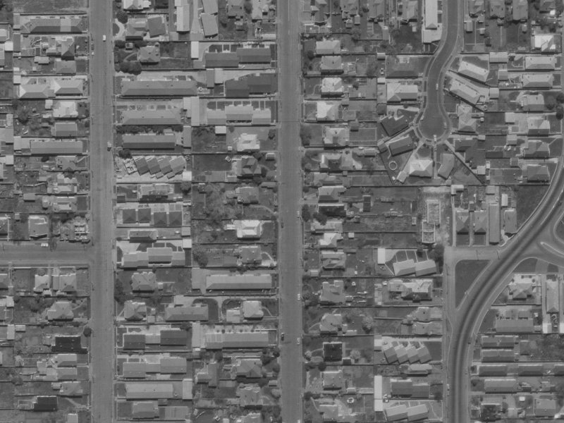 50 Champion Street from the air, 1970-1974
