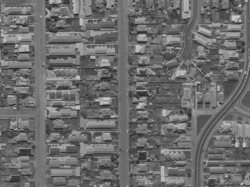 48A Champion Street from the air, 1970-1974
