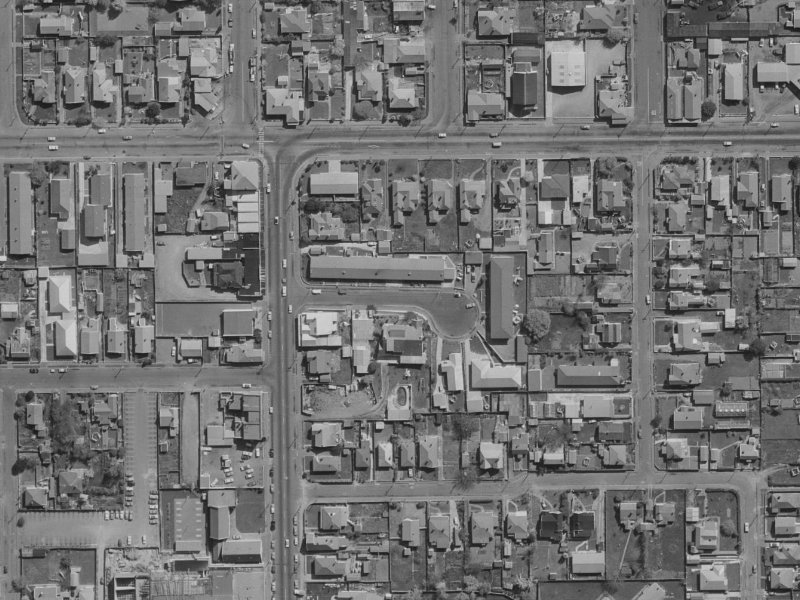 6 Siddal Place from the air, 1970-1974