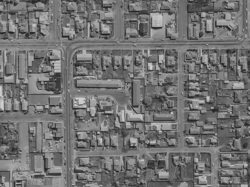 14 Siddal Place from the air, 1970-1974