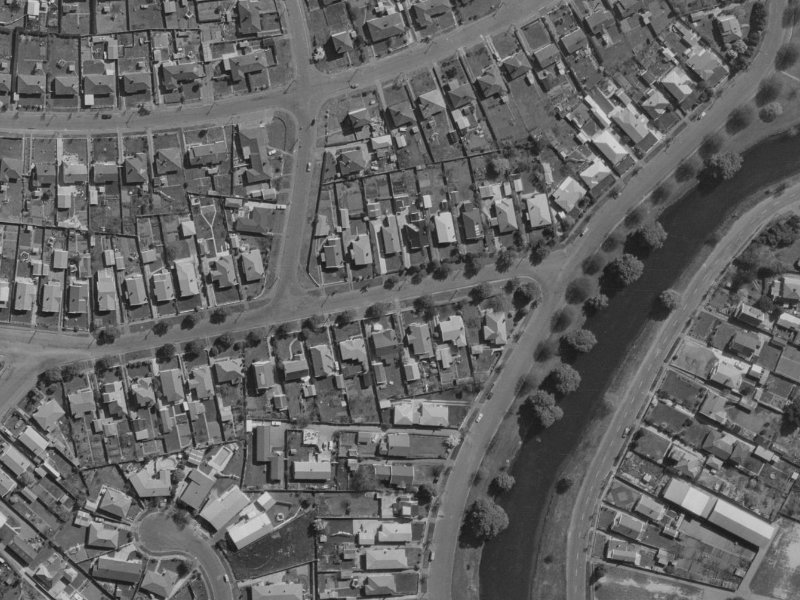 64 Morris Street from the air, 1970-1974