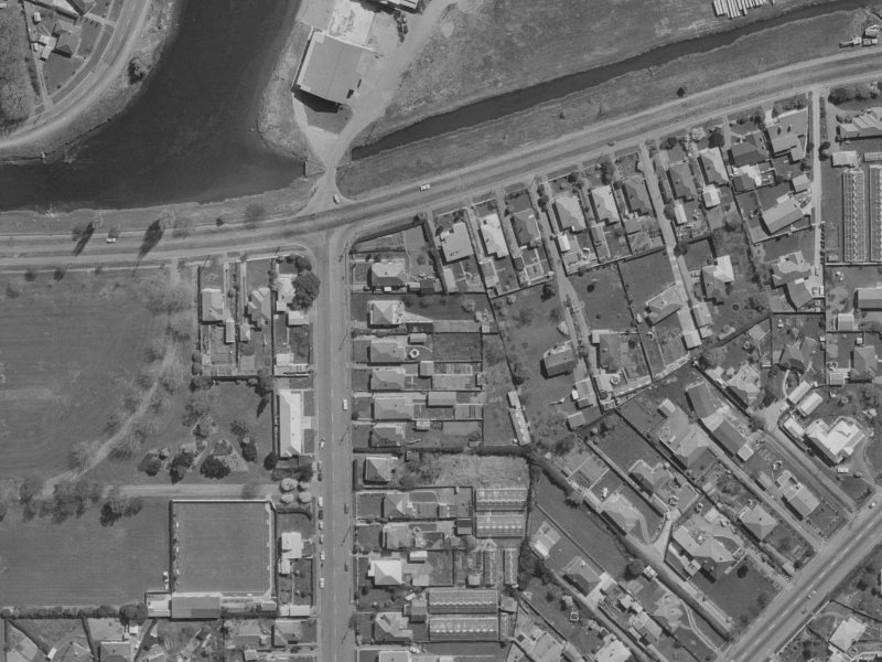 154A Kerrs Road from the air, 1970-1974