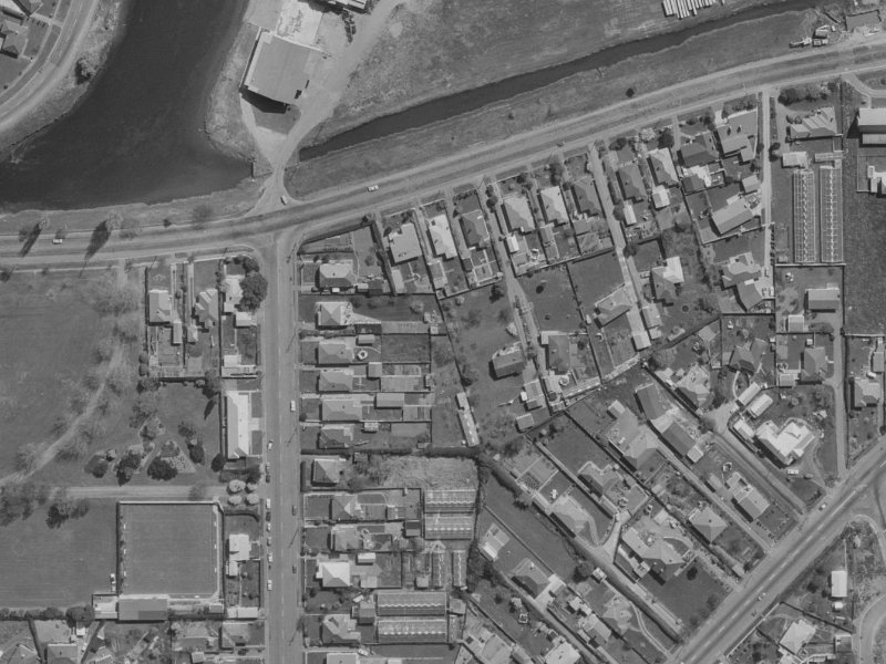 154A Kerrs Road from the air, 1970-1974
