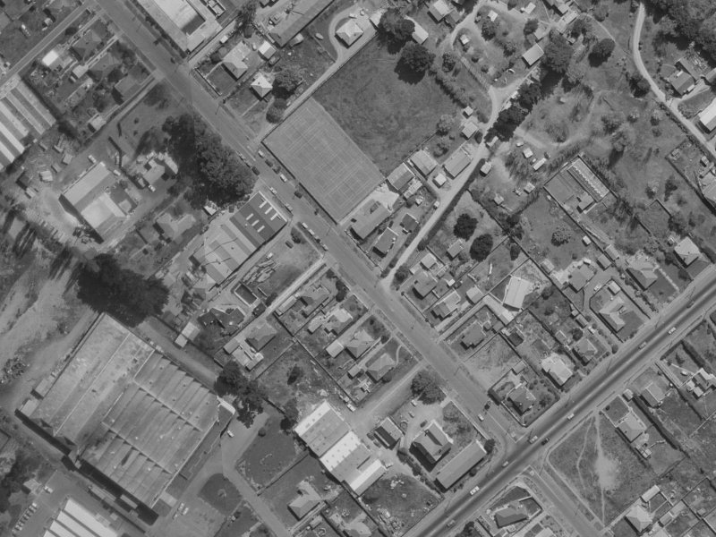 119A Shortland Street from the air, 1970-1974
