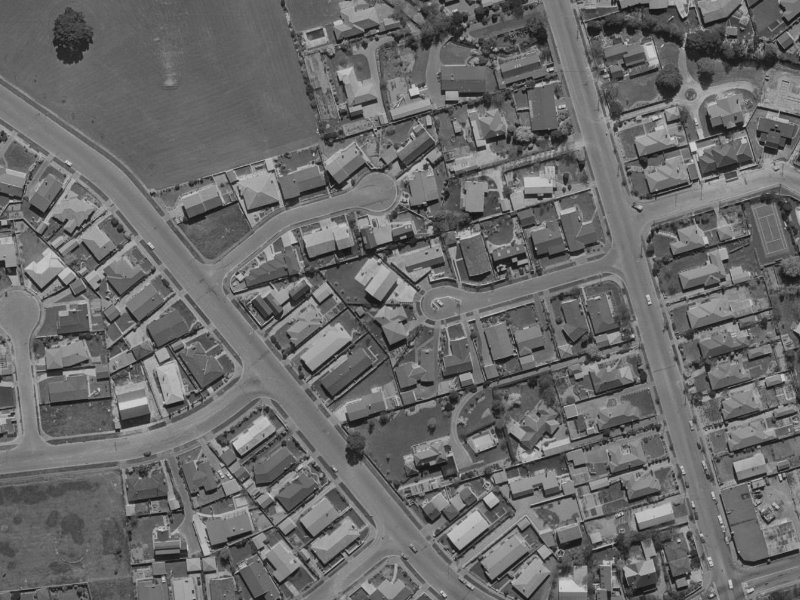 14 Moorpark Place from the air, 1970-1974
