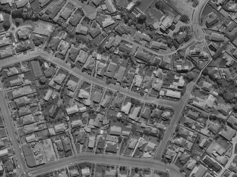11A Wilfrid Street from the air, 1970-1974