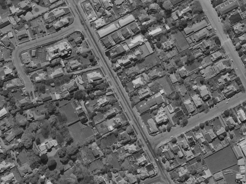 96 Rossall Street from the air, 1970-1974