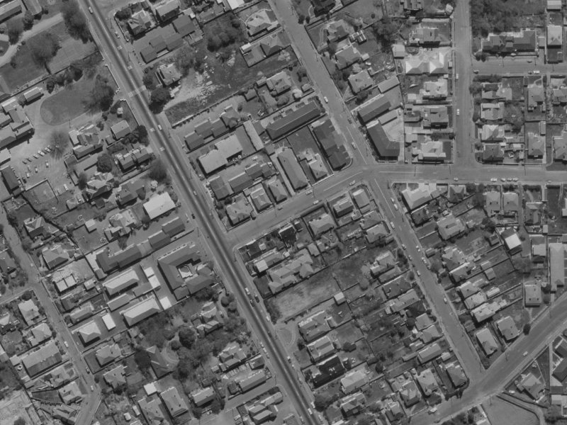 8 Clare Road from the air, 1970-1974
