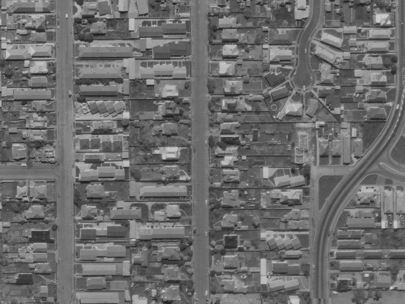 48 Champion Street from the air, 1970-1974