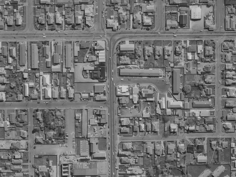 332 Stanmore Road from the air, 1970-1974