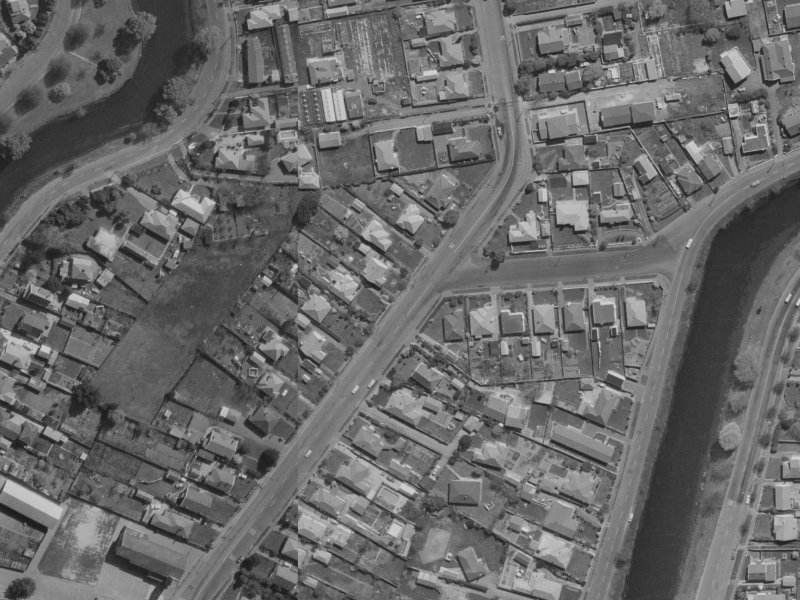 51 Gayhurst Road from the air, 1970-1974