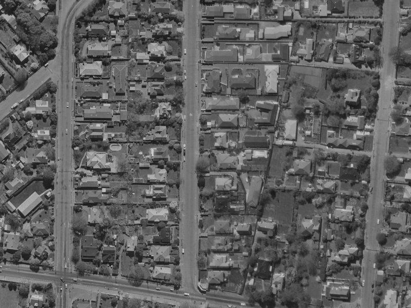 14 Stratford Street from the air, 1970-1974