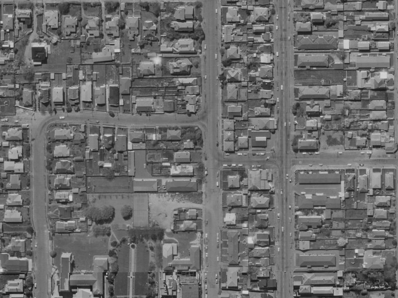 15 Purchas Street from the air, 1970-1974