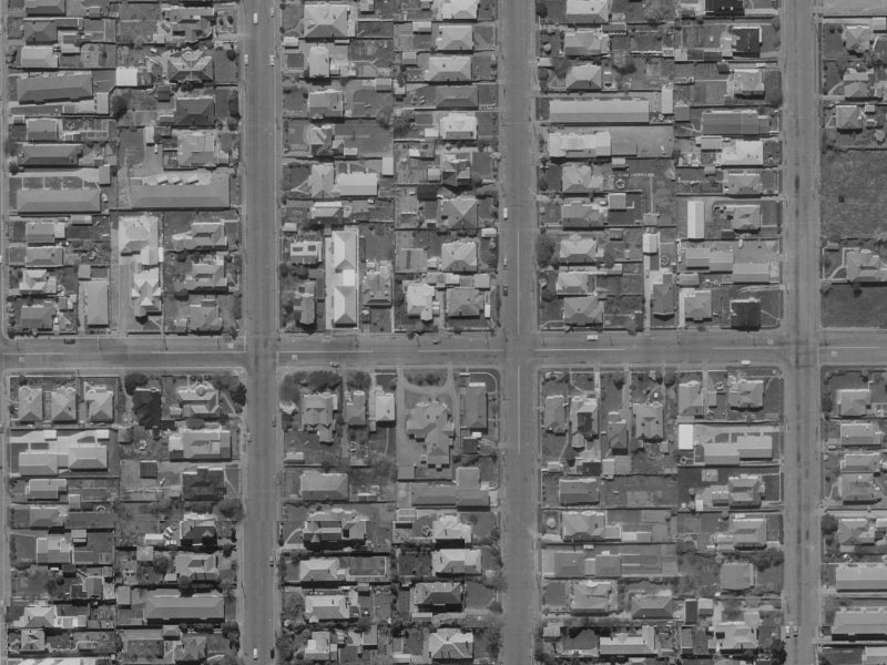 65 Purchas Street from the air, 1970-1974