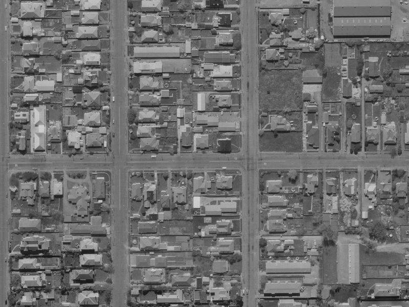 83 Purchas Street from the air, 1970-1974