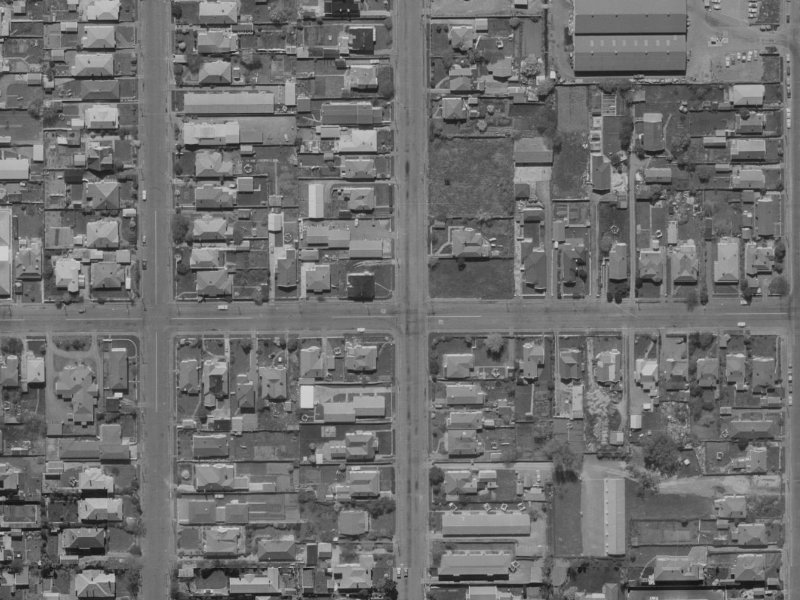 135 Purchas Street from the air, 1970-1974