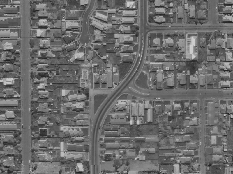 53 Whitmore Street from the air, 1970-1974