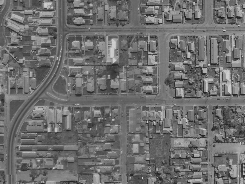 41 Avalon Street from the air, 1970-1974