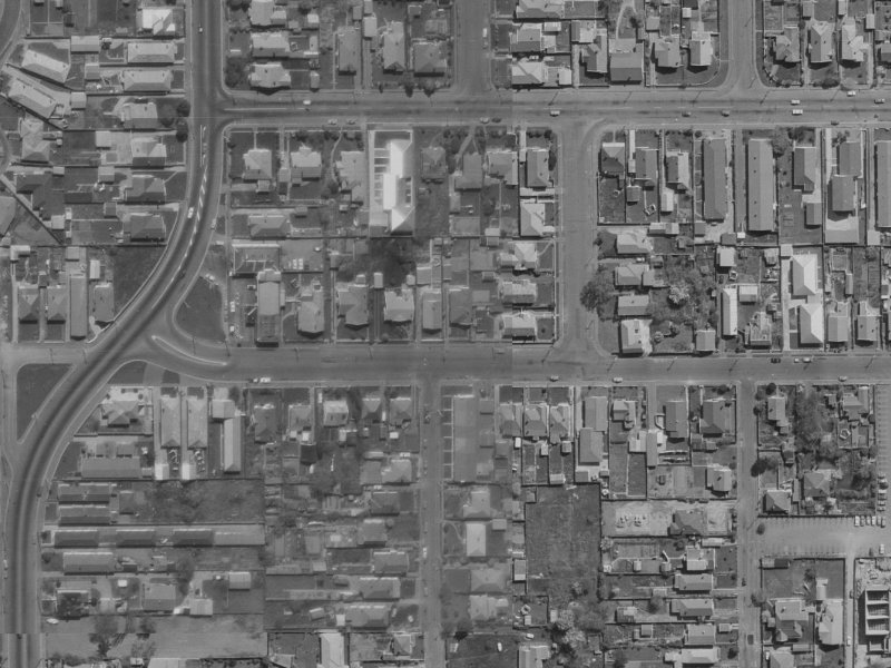 43 Avalon Street from the air, 1970-1974