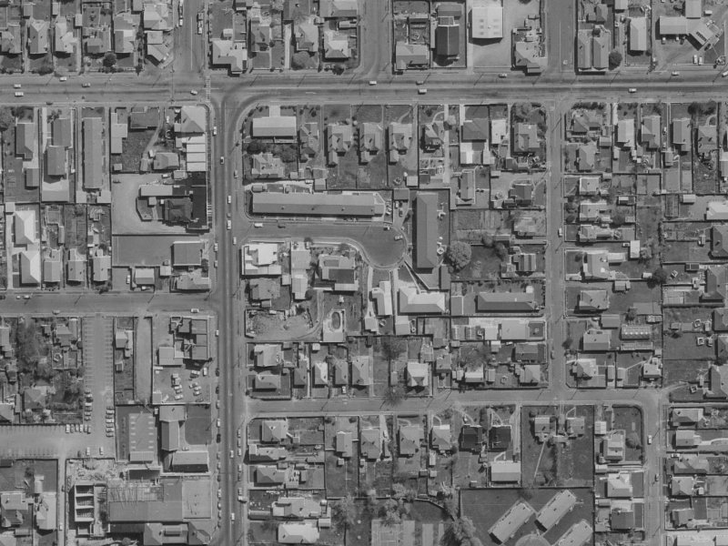19 Siddal Place from the air, 1970-1974