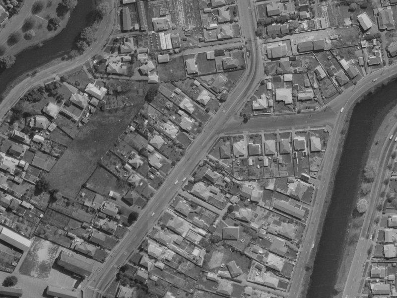 49 Gayhurst Road from the air, 1970-1974