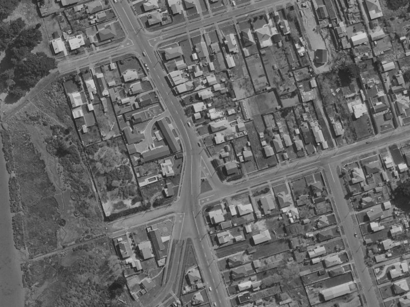 197 Union Street from the air, 1970-1974