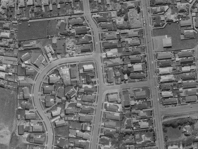 22 Lynfield Avenue from the air, 1970-1974