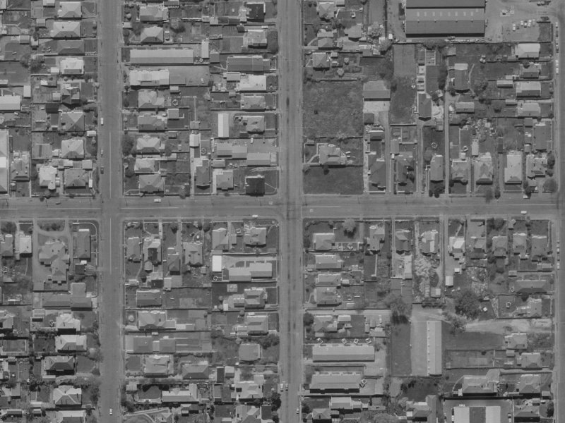 88 Purchas Street from the air, 1970-1974