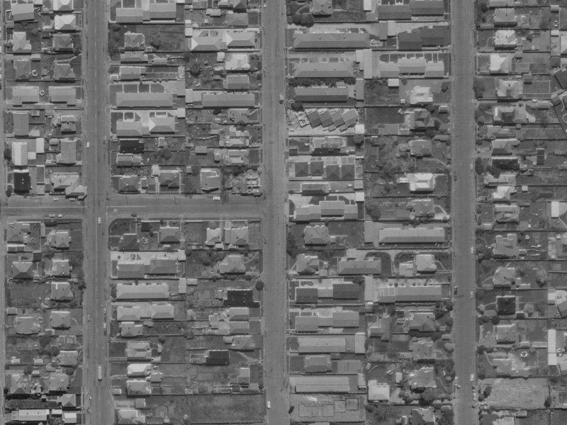 46E Geraldine Street from the air, 1970-1974