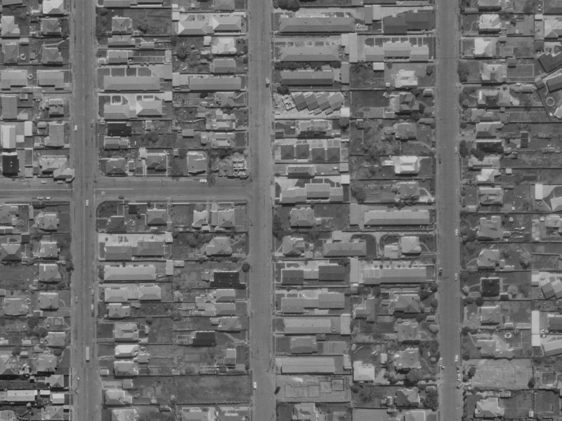44B Geraldine Street from the air, 1970-1974