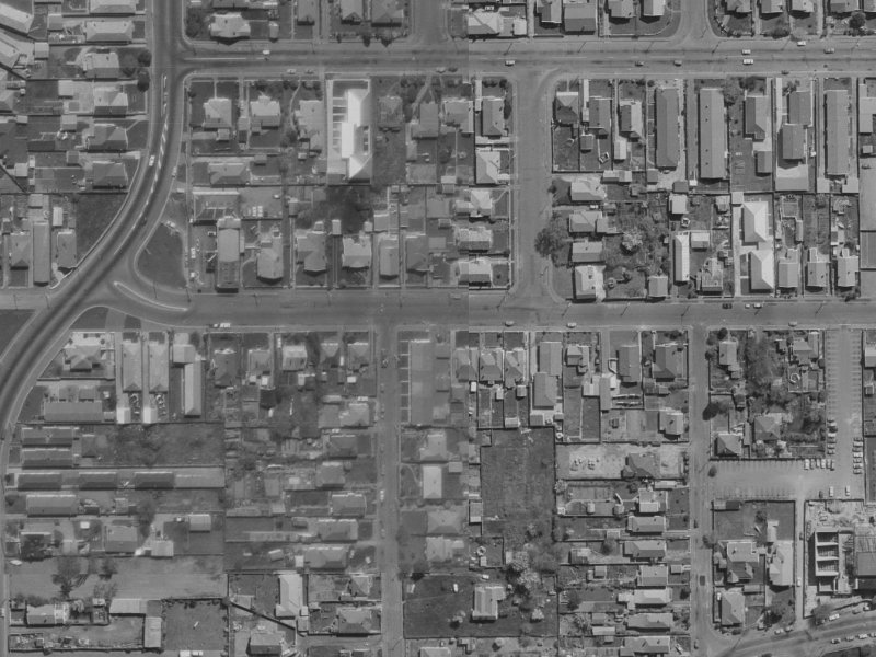 Avalon Street from the air, 1970-1974