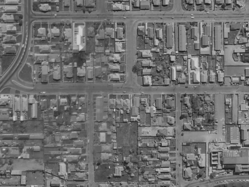 54 Avalon Street from the air, 1970-1974