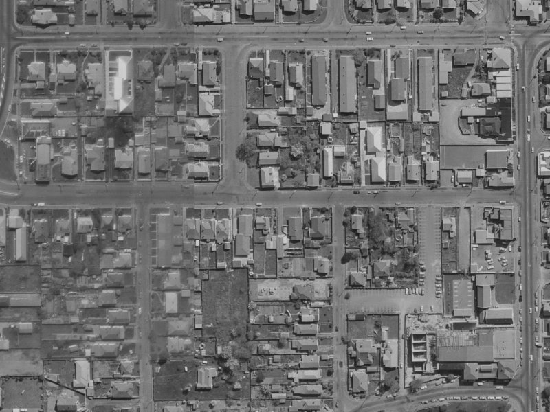 62 Avalon Street from the air, 1970-1974