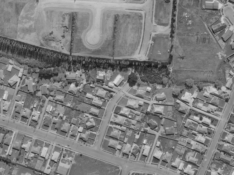 17 Colina Street from the air, 1970-1974