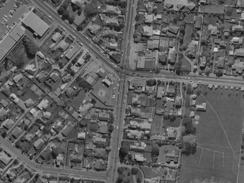 133 Clyde Road from the air, 1970-1974