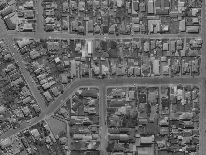 47 Derby Street from the air, 1970-1974