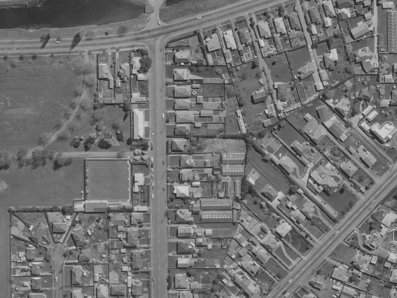 144A Kerrs Road from the air, 1970-1974