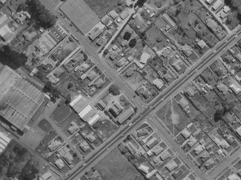 130C Shortland Street from the air, 1970-1974