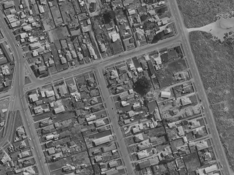 15 Pine Avenue from the air, 1970-1974