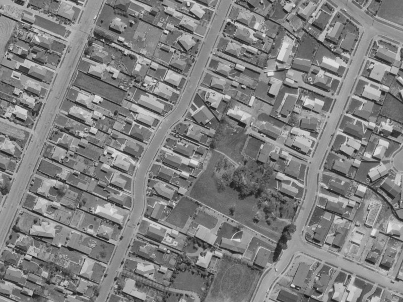 28 Yardley Street from the air, 1970-1974